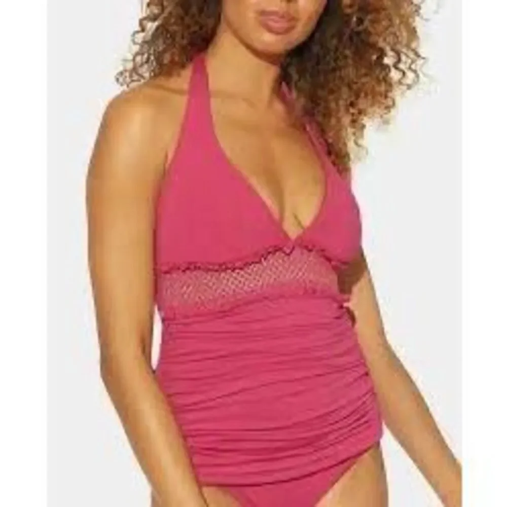 New. Bleu Rod Beattie rouge smocked tankini set Size 8. Retails $161